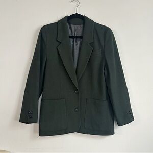 Genuine Donegal Tweed pure wool vintage Green Women's Blazer